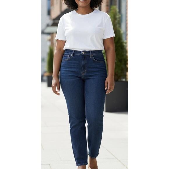 NWT Abercrombie & Fitch Plus Size 35 20r The 90s Straight Ultra High Rise Jeans - Picture 1 of 10